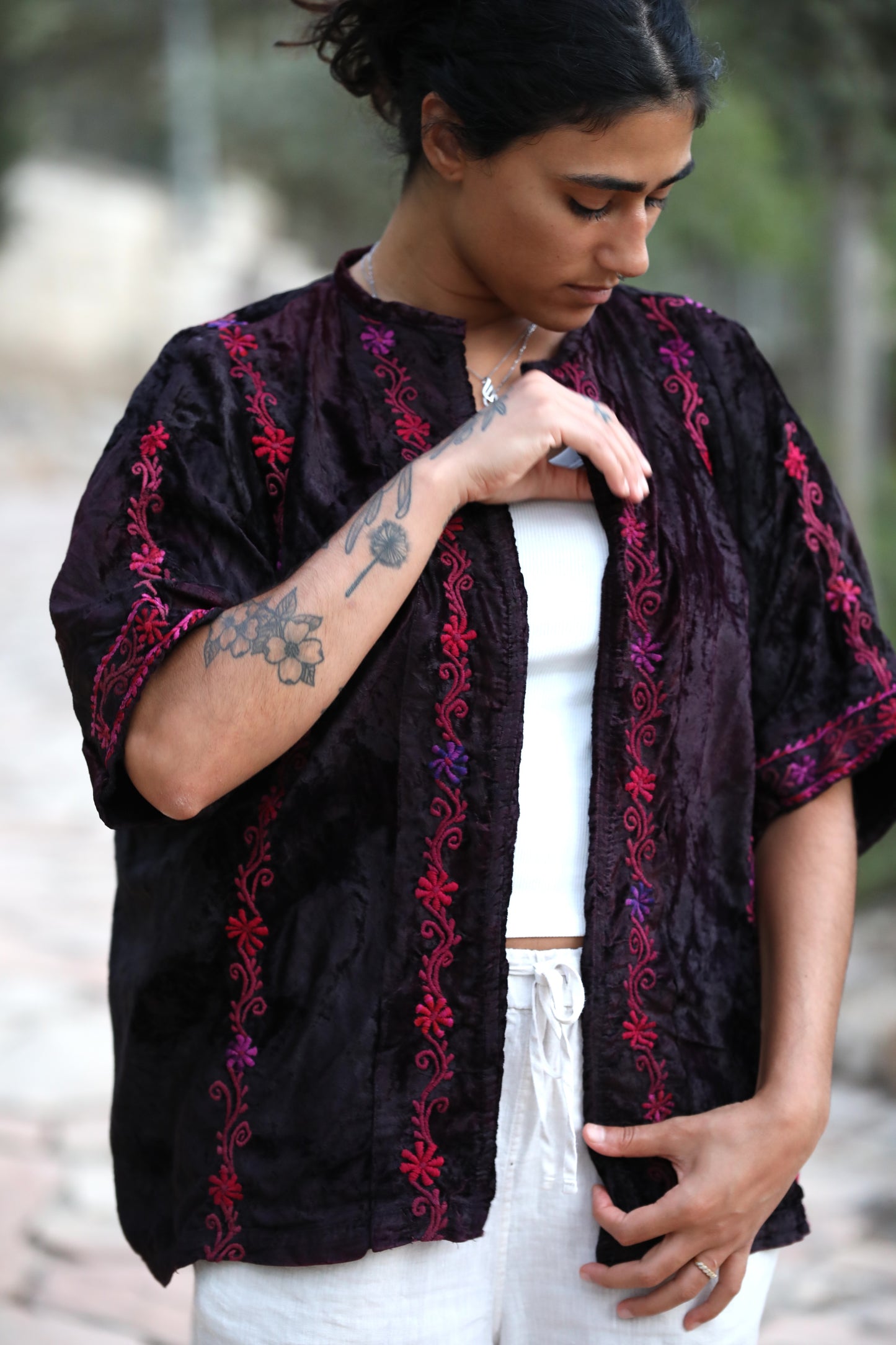 Velvet Palestinian Blazer