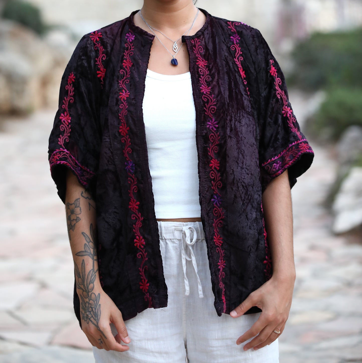 Velvet Palestinian Blazer