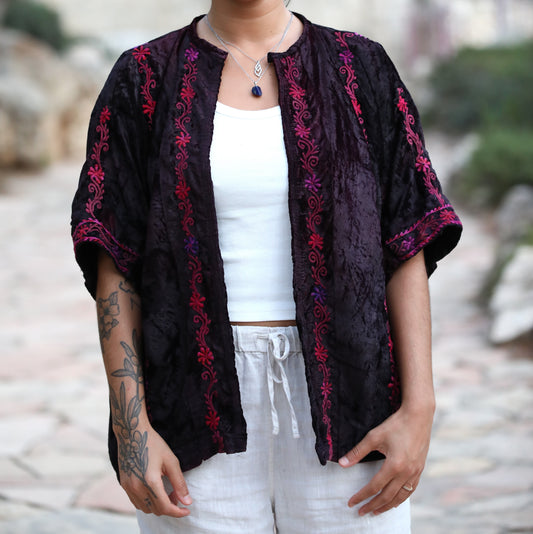 Velvet Palestinian Blazer