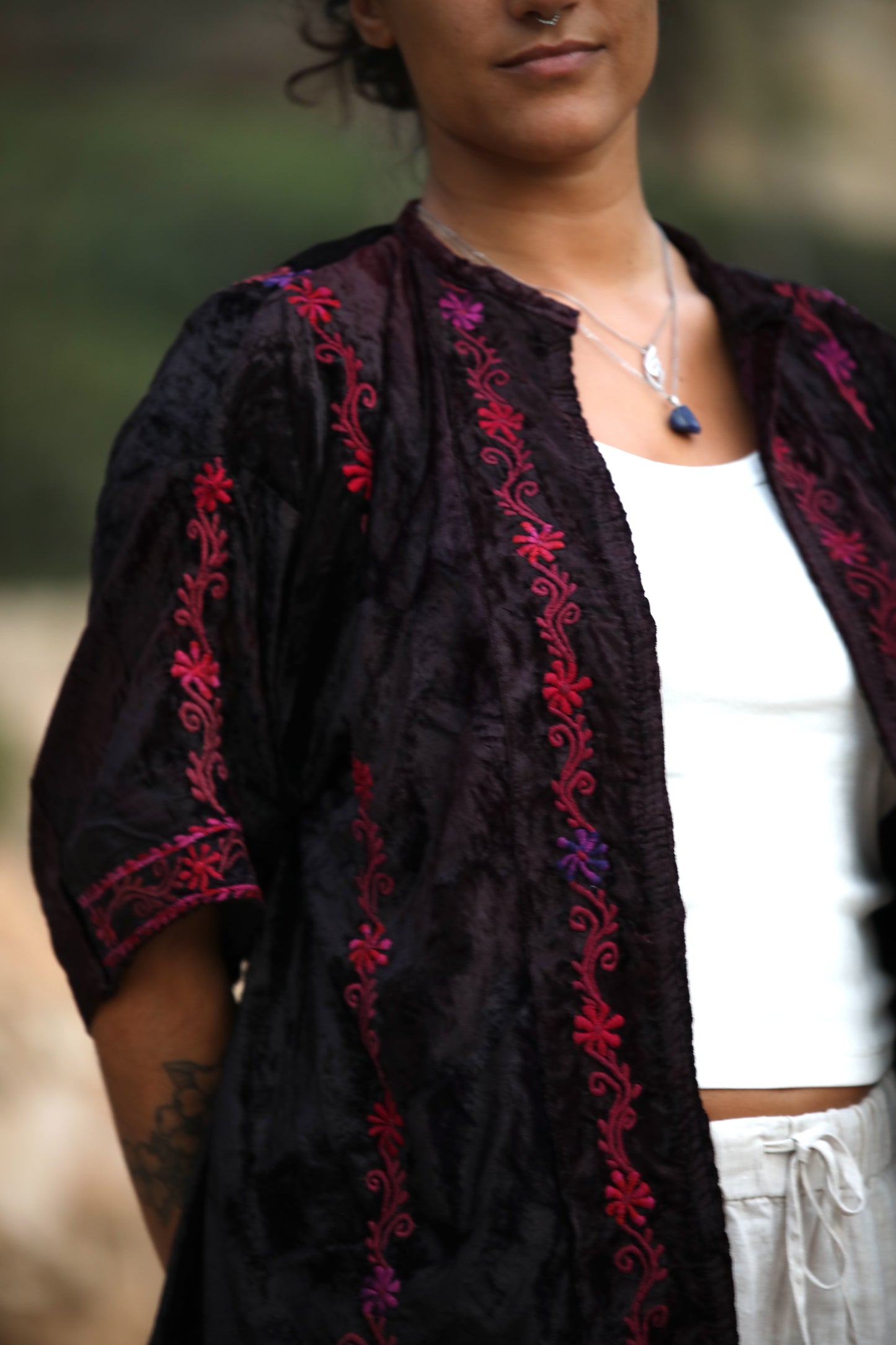 Velvet Palestinian Blazer