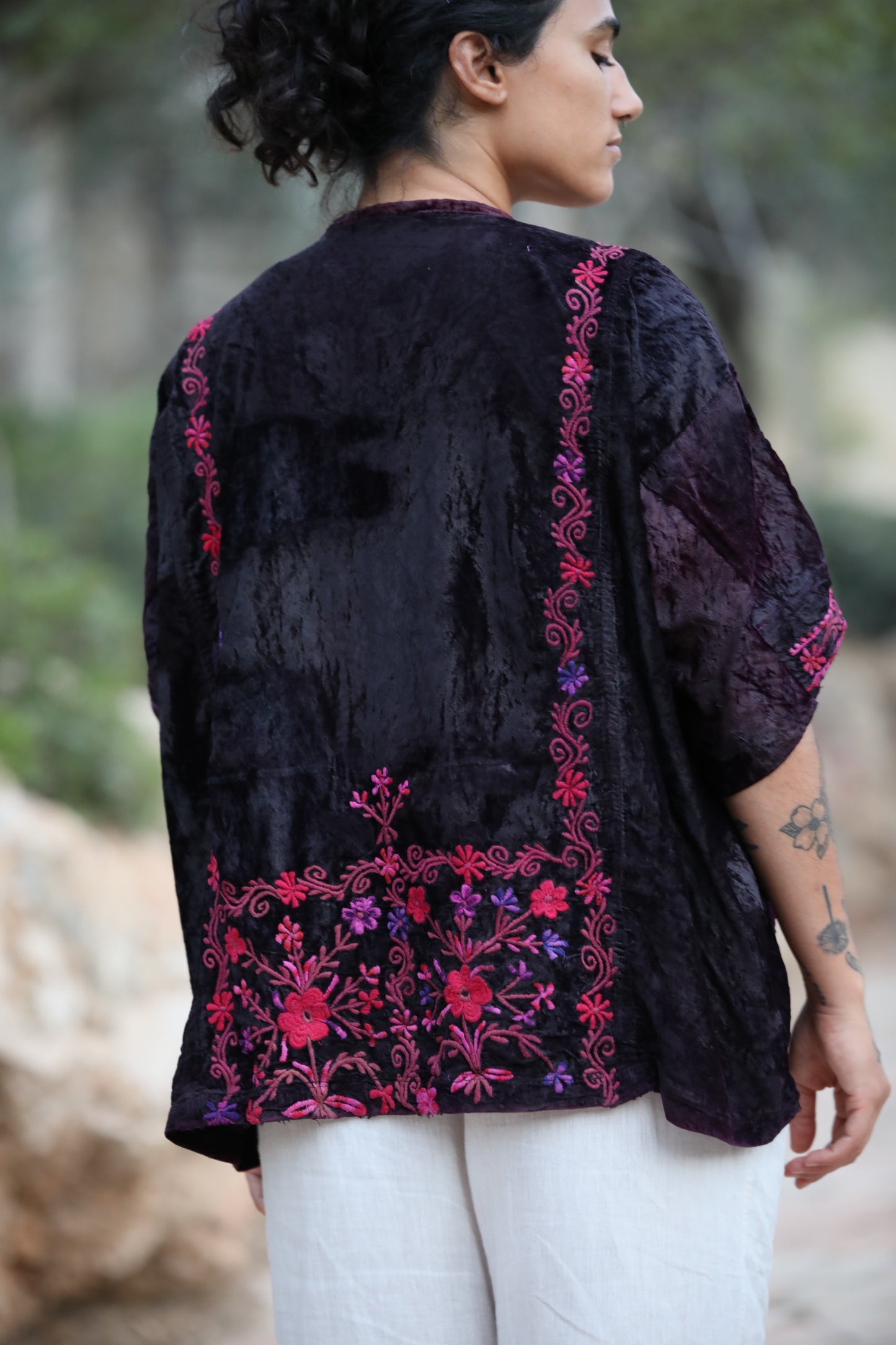 Velvet Palestinian Blazer
