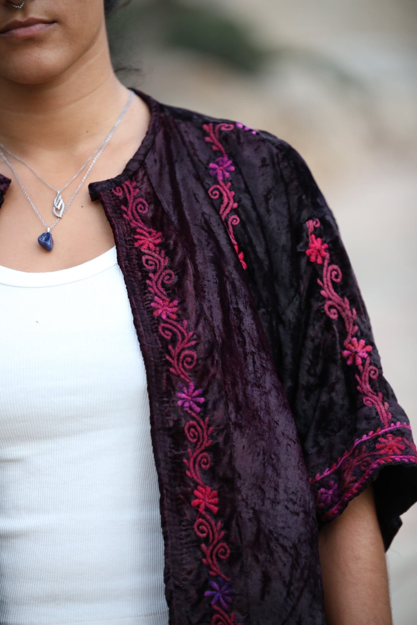 Velvet Palestinian Blazer