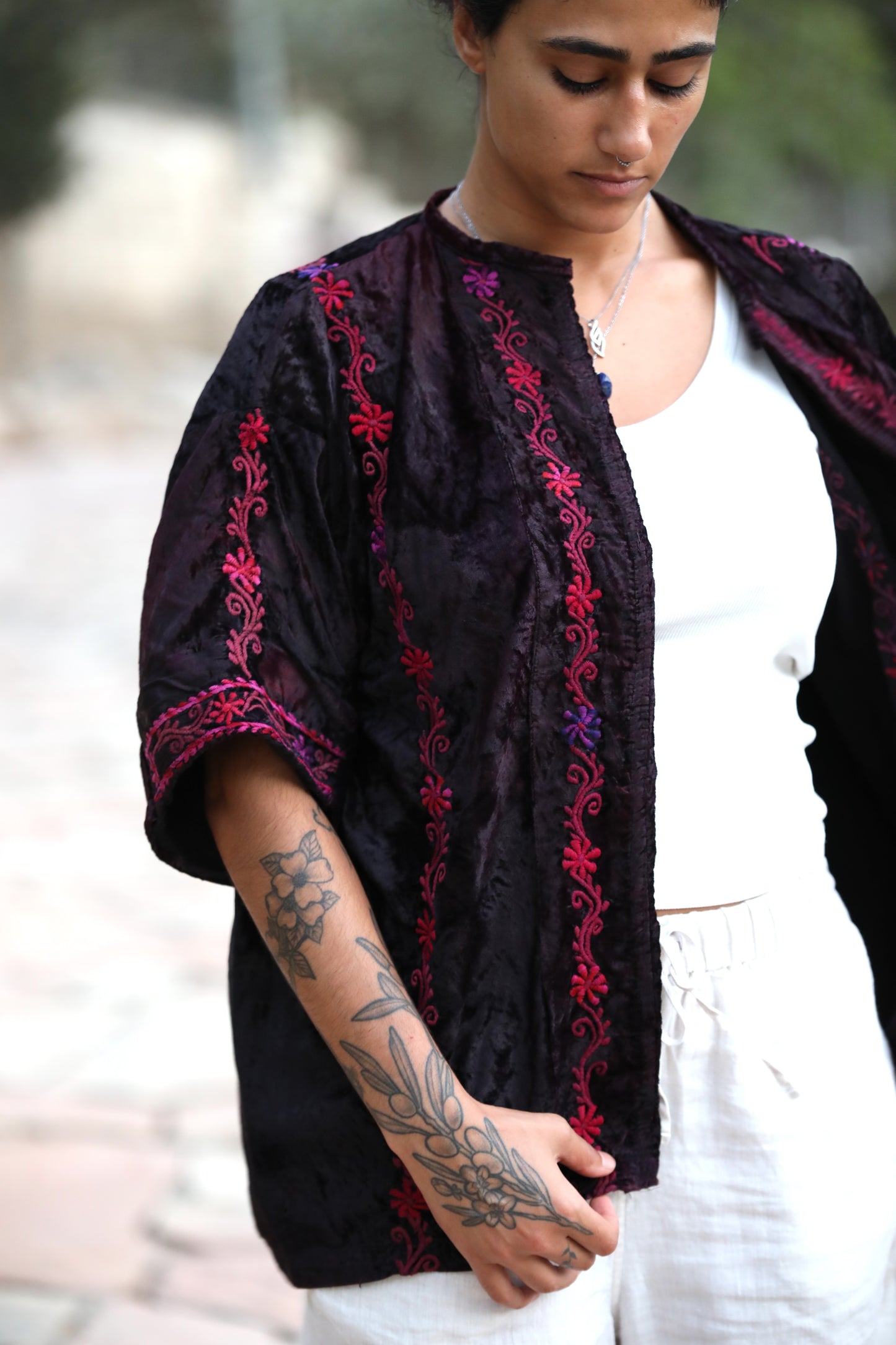 Velvet Palestinian Blazer