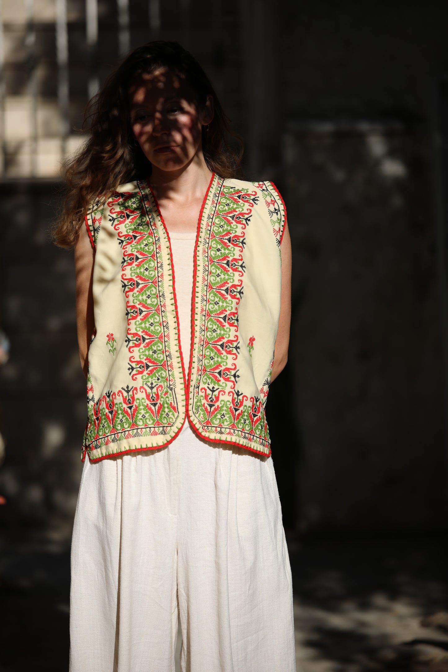 Vest with Palestinian Tatreez