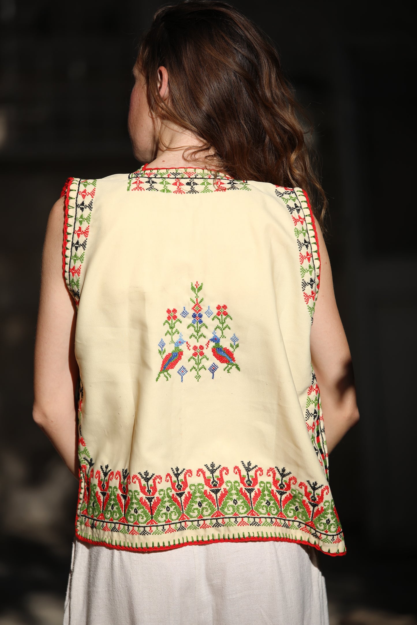 Vest with Palestinian Tatreez