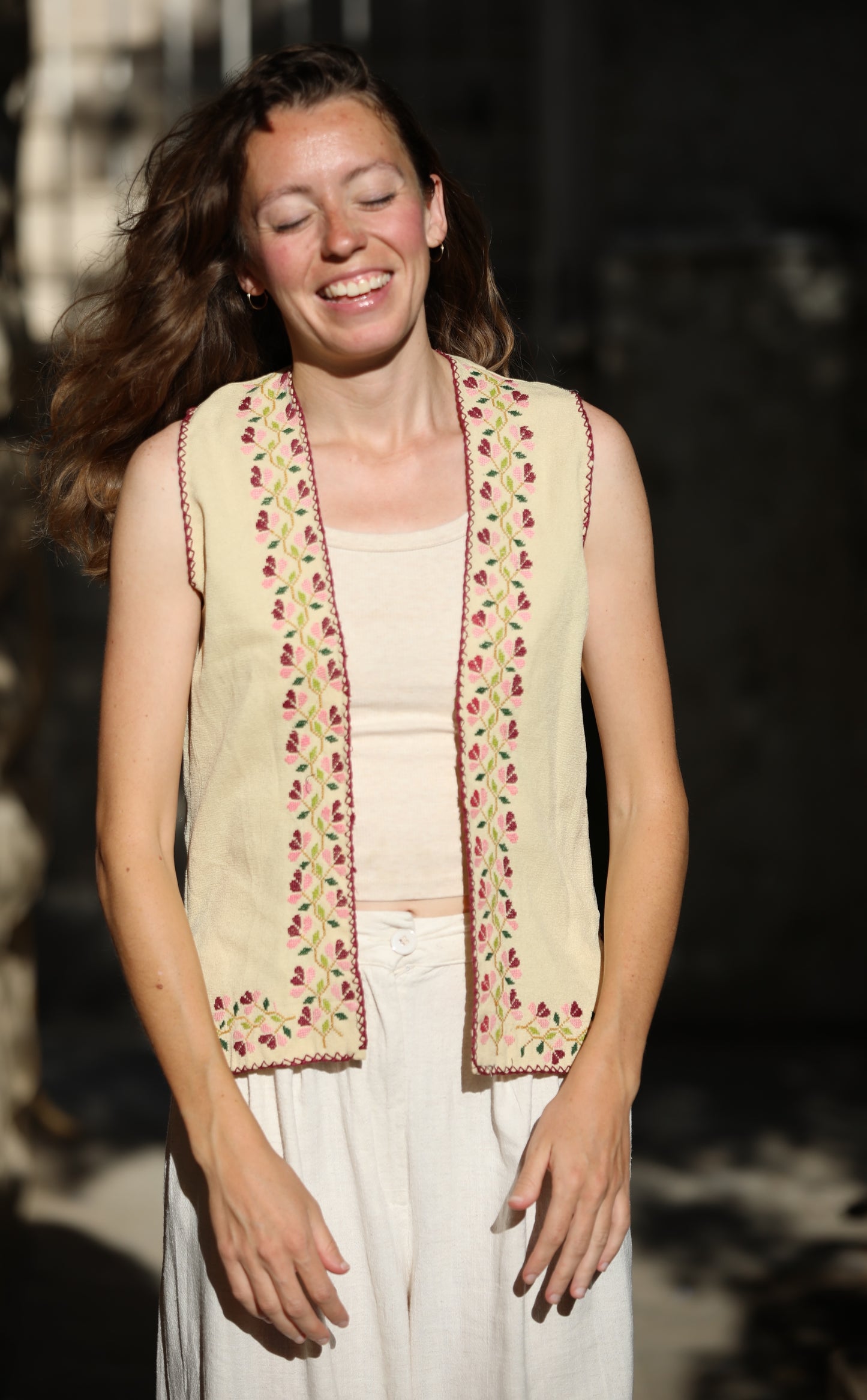 Vest with Palestinian Tatreez