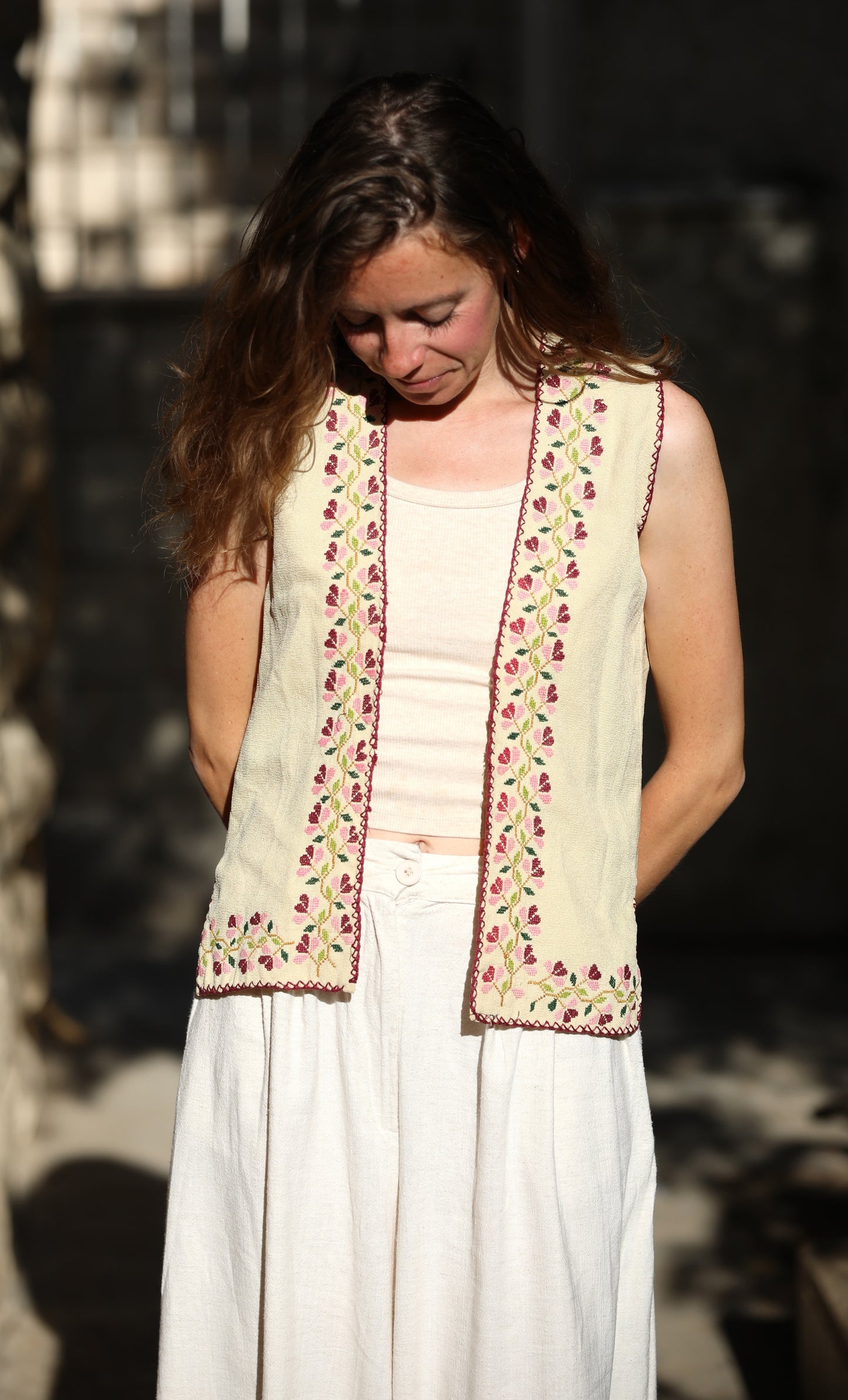 Vest with Palestinian Tatreez