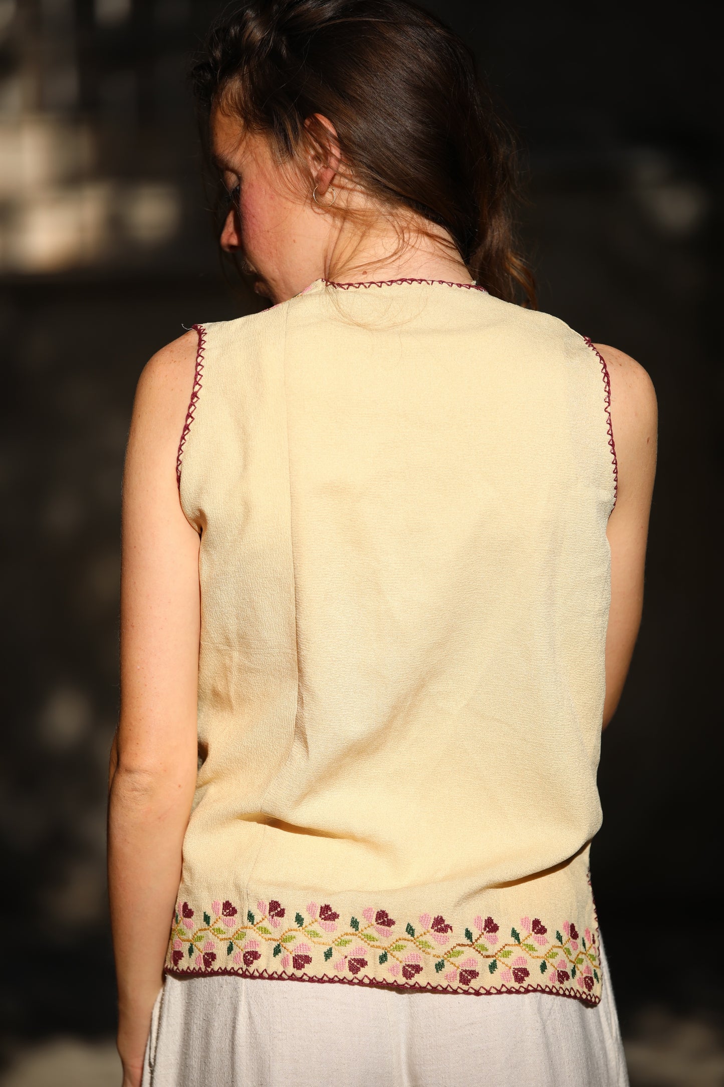 Vest with Palestinian Tatreez