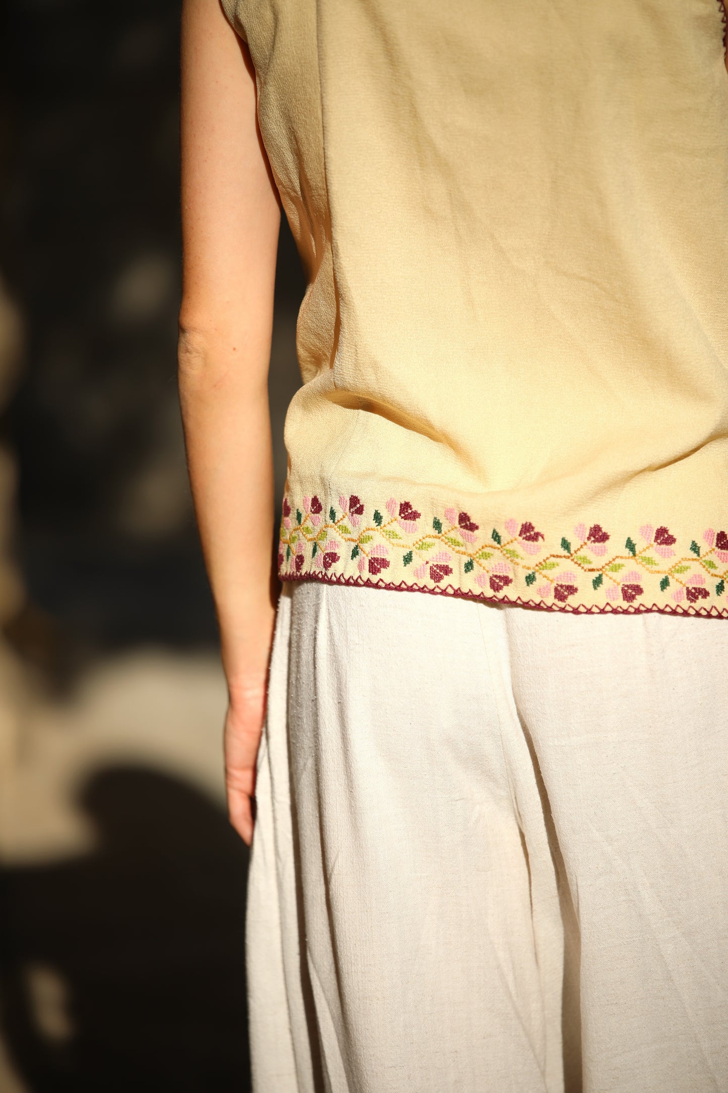Vest with Palestinian Tatreez