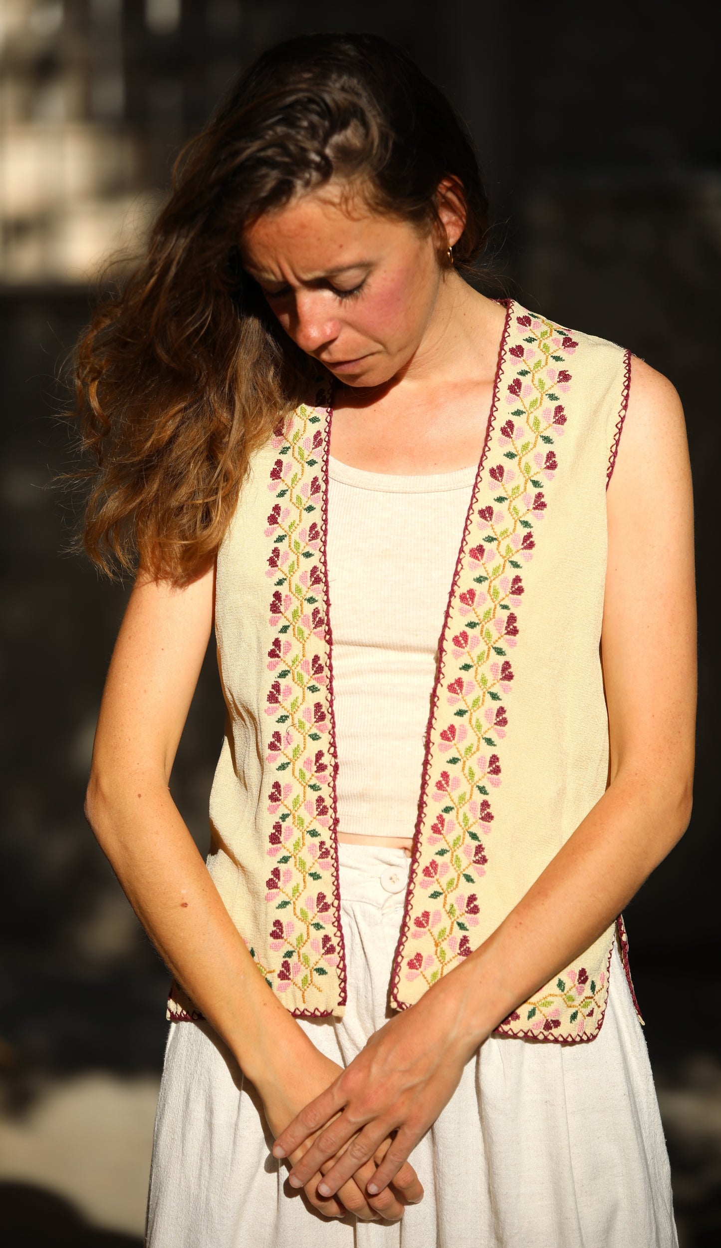 Vest with Palestinian Tatreez