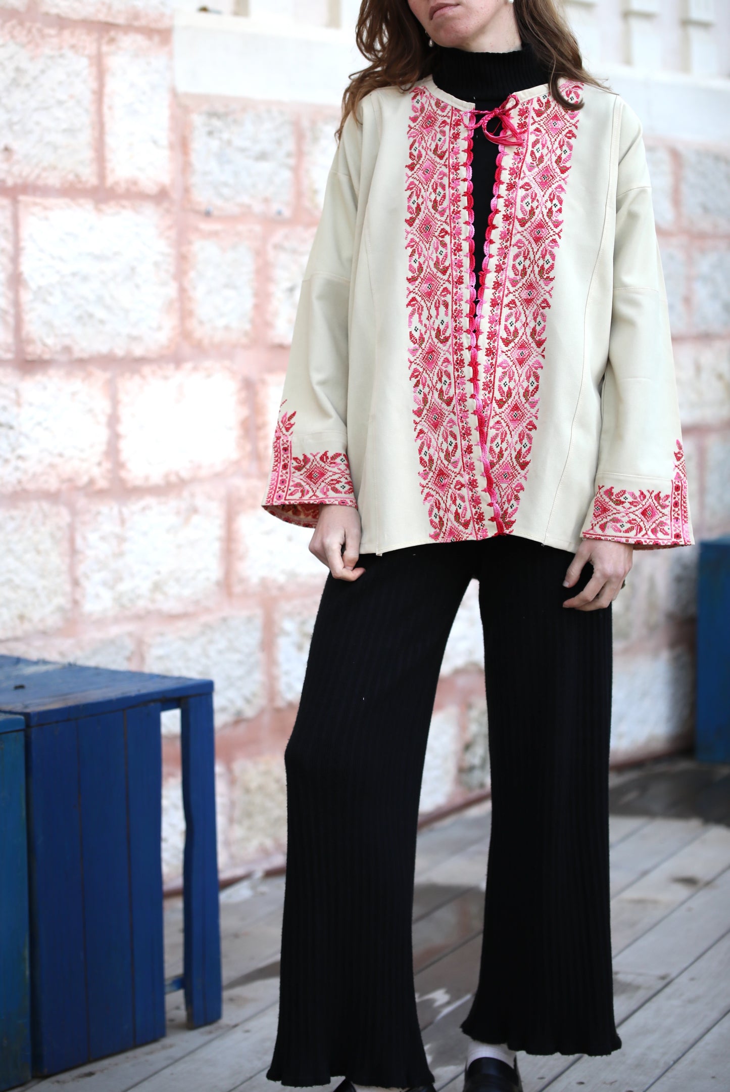 Blazer with Palestinian Tatreez