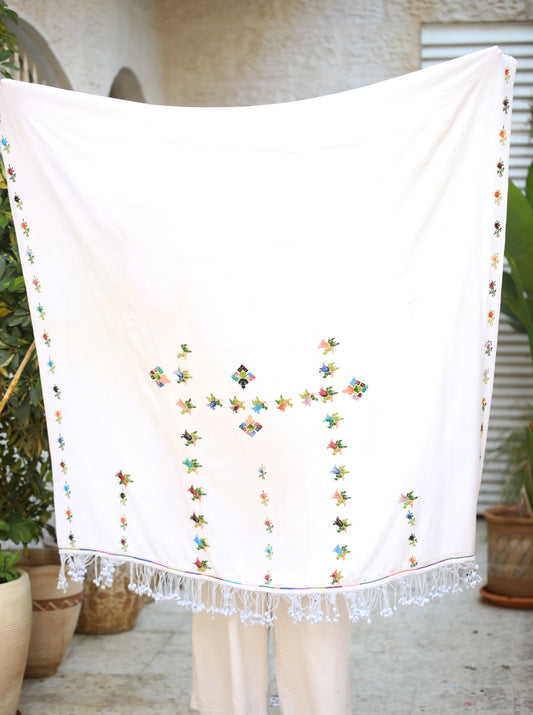 Palestinian Shawl with Tatreez