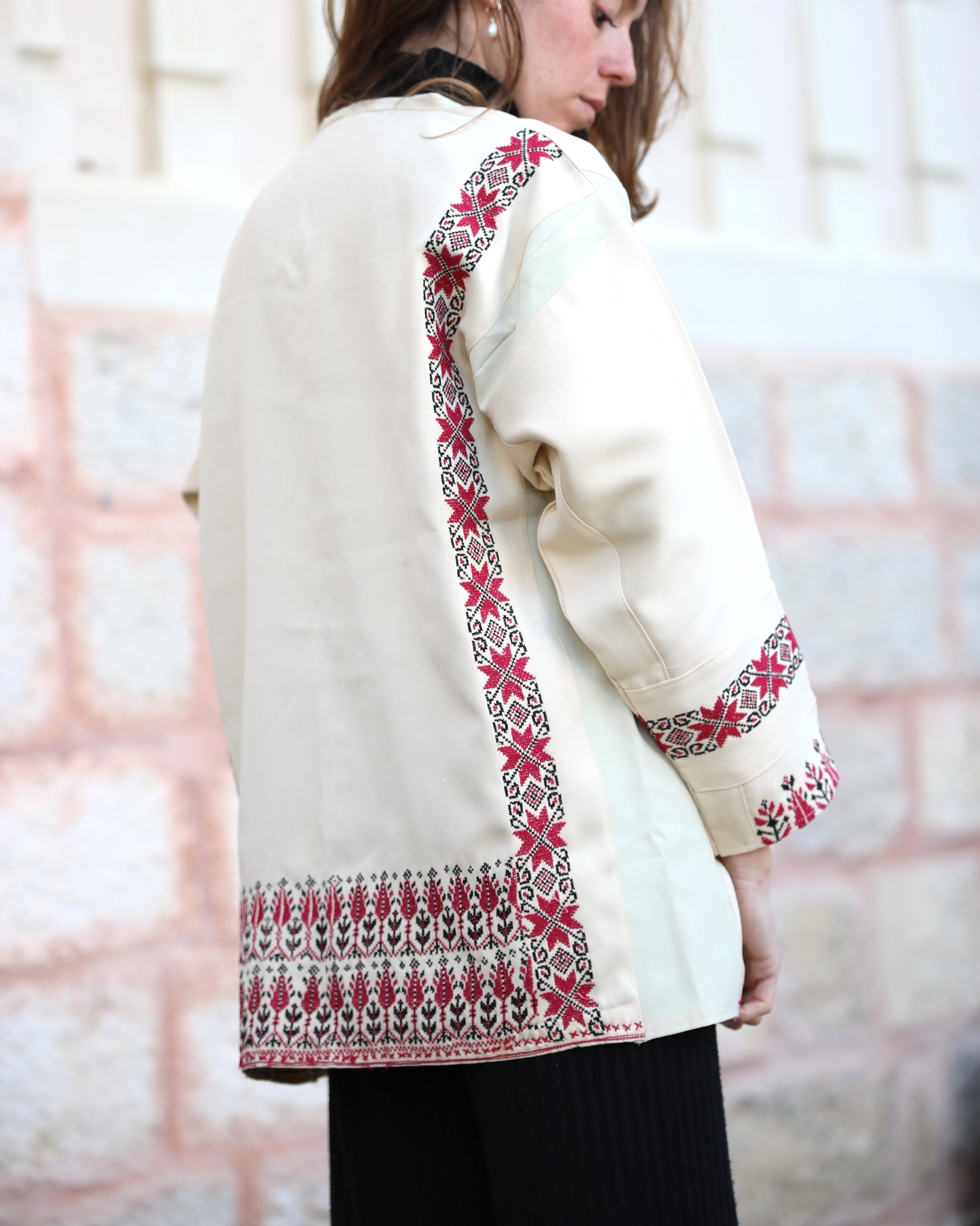 Blazer with Palestinian Tatreez